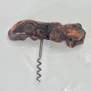 Vintage Driftwood Handcrafted Corkscrew